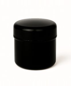 POTE SIMPLE NEGRO POLIPROPILENO X 120 CC C/TAPA ROSCA