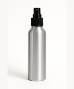 BOTELLA RO ALUMINIO 24/410 (45X135) X 150 CC C/VALVULA SPRAY NEGRA