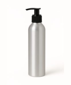 BOTELLA RO ALUMINIO 24/410 (45X135) X 150 CC C/VALVULA CREMERA NEGRA