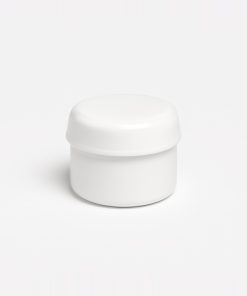 POTE SIMPLE BLANCO POLIPROPILENO X 60 CC C/TAPA ROSCA